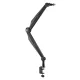 NanoRS RS422 Microphone Boom Arm Stand, 3/8\" & 5/8\", 1kg, Black
