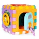 Interactive learning cube 6-in-1 with shape sorter, sounds and lights for toddlers