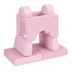 Ecotoys TMSRT-13 Modular Kids Armchair, 8 Pieces, Pink