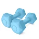 Bitumen Dumbbells 4FIZJO 2 x 0.5 kg, Light Blue