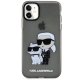 Apple iPhone 11 6.1\" Karl Lagerfeld Gliter Karl&Choupette Case Cover (KLHCN61HNKCTGK), Black