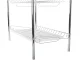 Three-Tier Dish Drainer with Utensil Holders, Silver