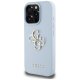 Guess PU Grained Big 4G Case for iPhone 16 Pro Max, Blue