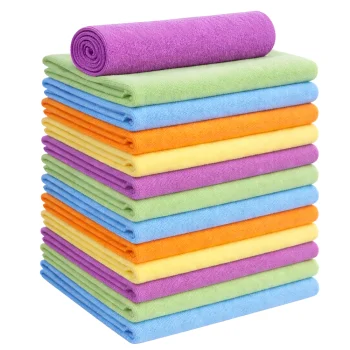 Microfiber Cleaning Cloths 30x30cm Highly Absorbent 12 Pack, Mixed Colors