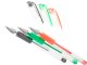 Colored Gel Pens Set in Case, 120 pcs. + 120 Rods