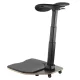 Maclean MC-872 Ergonomic Office Chair with Anti-Fatigue Mat, Black