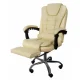 Malatec Office Chair with Retractable Footrest, Cream (23287)