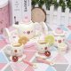 Kids Toy Tea Set Wooden Tableware Kit Pretend Play Accessories, 16 pcs