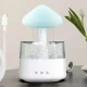Ruhhy Air Humidifier with Night Light and Rain Effect, 450 ml, White