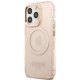 Guess Gold Outline Translucent MagSafe vāciņš iPhone 13 / 13 Pro, rozā