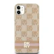 DKNY iPhone 11 / XR Case IML Checkered Mono Pattern MagSafe, Pink