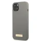 Guess Silicone Logo Plate MagSafe Case for iPhone 13 mini, Grey