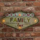 Forever Light Retro LED Metal Sign Welcome Family