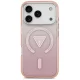 Guess IML Gradient Triangle Logo MagSafe Case for iPhone 17 Pro, Pink