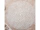 Round Lace Table Placemat, Ø 41 cm, Silver, 1 Pc