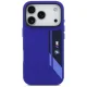 BMW M Silicon Vertical Logo MagSafe Phone Case Cover iPhone 17 Pro - Navy Blue