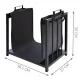Kaminer 2-in-1 Firewood Stand and Bag, Black