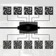 ARCTIC 10-Port PWM Case Fan Hub with SATA Power