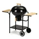 MultiGarden Charcoal Garden Grill with Lid and Shelves, 40 cm