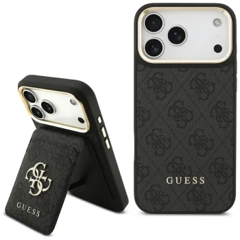 Guess 4G Case with Magsafe Wallet iPhone 17 Pro Max - Black
