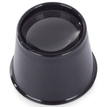 Jeweler's Eye Loupe 10x Magnifier for Watch Repair and Coins, Black