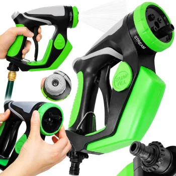 Car Wash Spray Gun with Soap Dispenser Foam Lance 4 Modes 1/2"