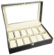 Soulima Watch and Jewelry Organizer Box 12 Compartments