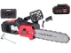 Cordless Chainsaw 1200W 31cm, 2x 21V 3Ah Batteries, Black/Red