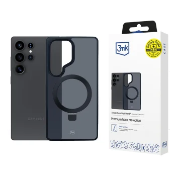 3mk Smoke Case Mag&Stand for Samsung Galaxy S25 Ultra Black