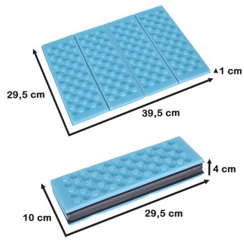 Foldable Foam Sitting Mat for Camping and Hiking, Blue