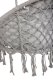 XXL \"Stork\'s Nest\" Swing with Cushion for Garden Terrace or Balcony, Gray