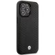 BMW iPhone 14 Pro Case Leather Diamond Pattern MagSafe Black