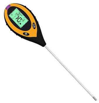 4-in-1 Soil Tester for pH, Moisture, Light & Temperature