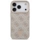 Guess iPhone 17 Pro Case 4G PU Leather Triangle Logo MagSafe, Pink