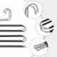 Space Saving Pants Hanger for 5 Pairs, Non-Slip Multi-Layer Closet Organizer