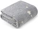 Soft Glow in the Dark Throw Blanket with Stars 150x200 cm, Grey