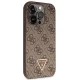 Guess iPhone 15 Pro Case Crossbody 4G Metal Logo, Brown