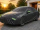 Waterproof Car Cover XL with Mirror Pockets All Weather, black