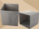 Large Storage Box Organizer for Clothes and Bedding, Grey, 31x34x33 cm