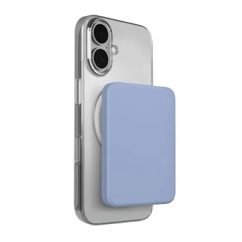Puro Slim Power Mag 4200mAh Ultra-Thin MagSafe USB-C Power Bank - Blue