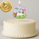 Bakalu Unicorn Birthday Candle Cake Decoration