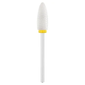 Exo Ceramic Nail Drill Bit, Oval, 6.0 mm, Extra Fine