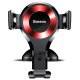 Baseus Osculum Gravity Car Mount Dashboard Windshield Phone Bracket Holder, Red