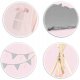 NK-406 Nukido Kids Tipi Tent Play House, Light pink