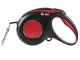 Strong automatic retractable dog leash with lock, 5m, up to 15kg, red