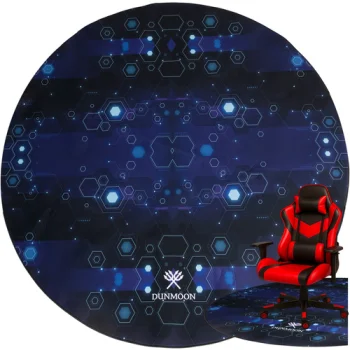 Dunmoon Round Chair Mat, 120 cm, Black