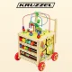 Kruzzel 22606 Wooden Baby Walker with Educational Cube