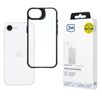 3mk Satin Armor Case+ for Apple iPhone 16e / SE 4 Transparent
