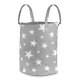 Nukido Toy Storage Basket, grey with stars