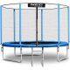 Neo-Sport dārza batuts ar ārējo tīklu un kāpnēm, 312 cm (10ft)